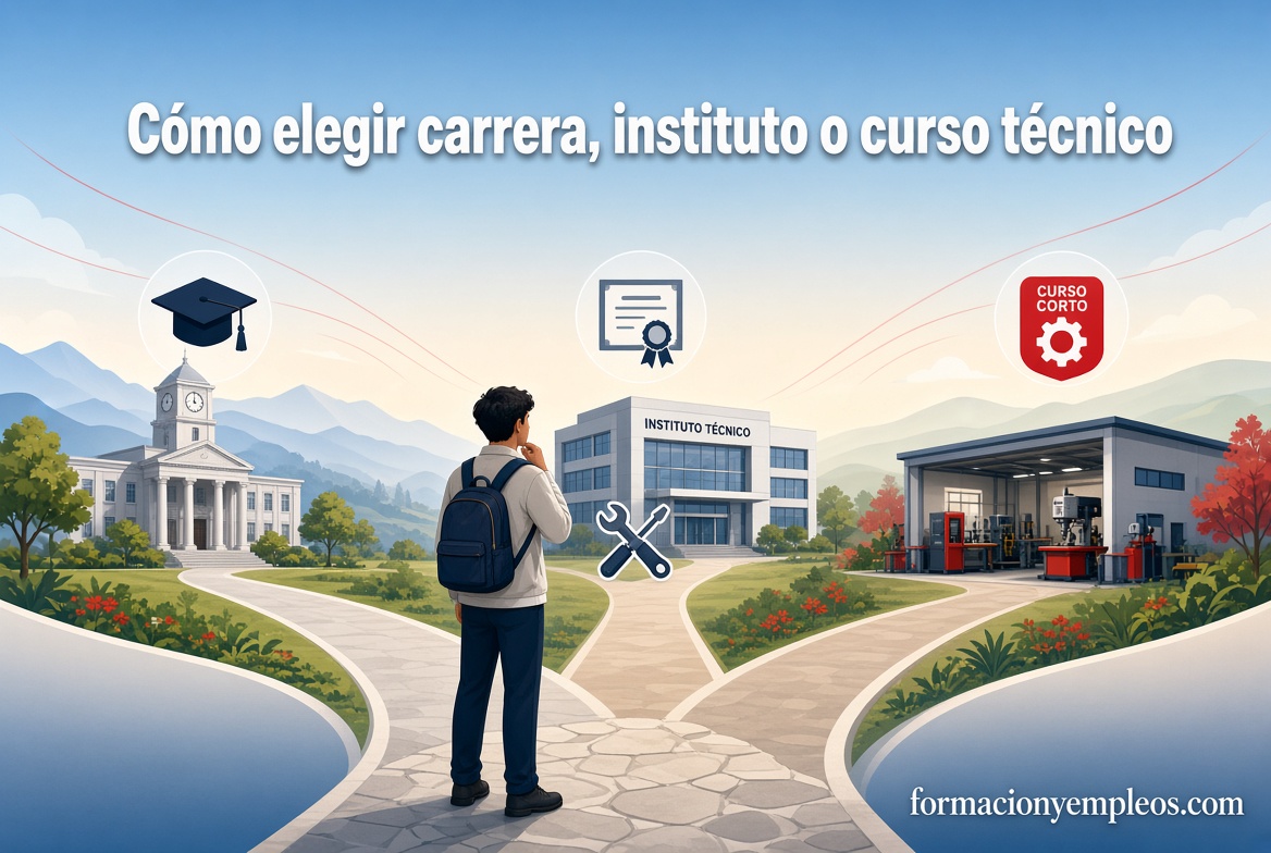 Cómo elegir entre una carrera universitaria, un instituto y un curso técnico en Perú