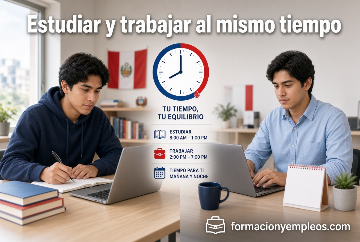 Estudiar y trabajar al mismo tiempo en Perú: opciones, horarios y consejos reales