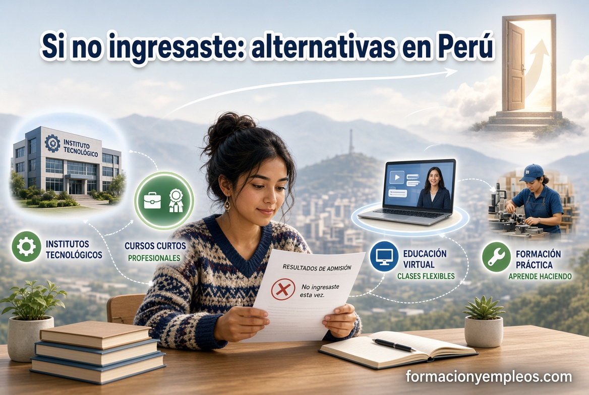 Qué hacer si no ingresaste a la universidad en el primer intento: alternativas en Perú