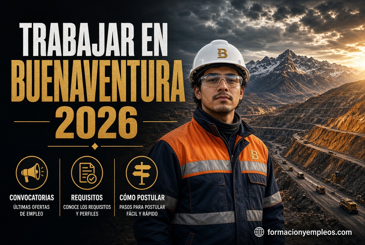 Trabajar en Buenaventura 2026: convocatorias, requisitos y cómo postular a la mayor minera de oro del Perú